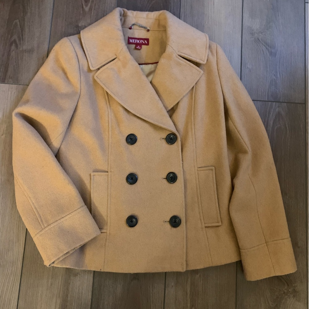 Fall Tan Pea Coat - image 1